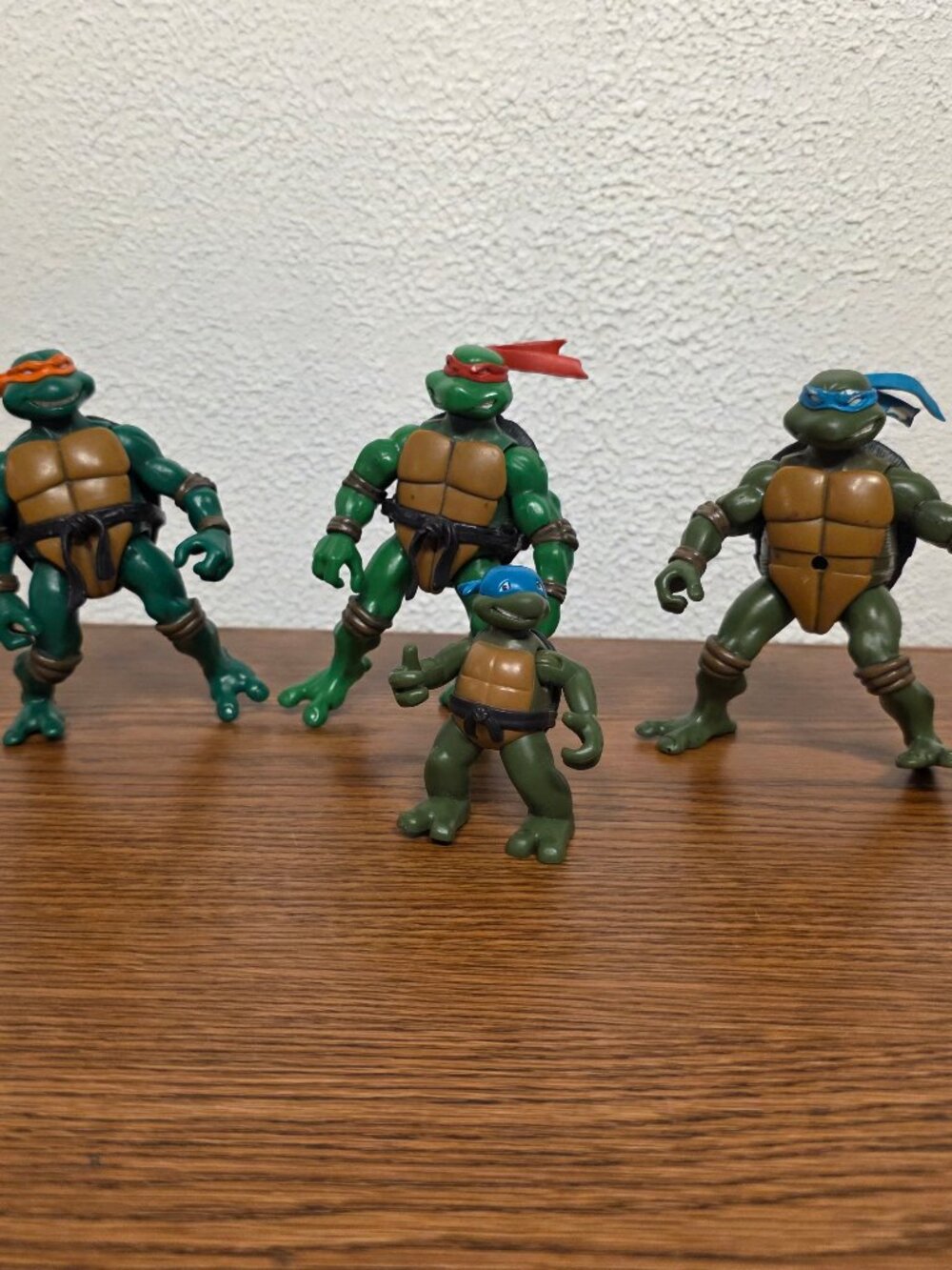 Vintage Playmates Teenage Mutant Ninja Turtles Action Figures-Michelangelo, Raph